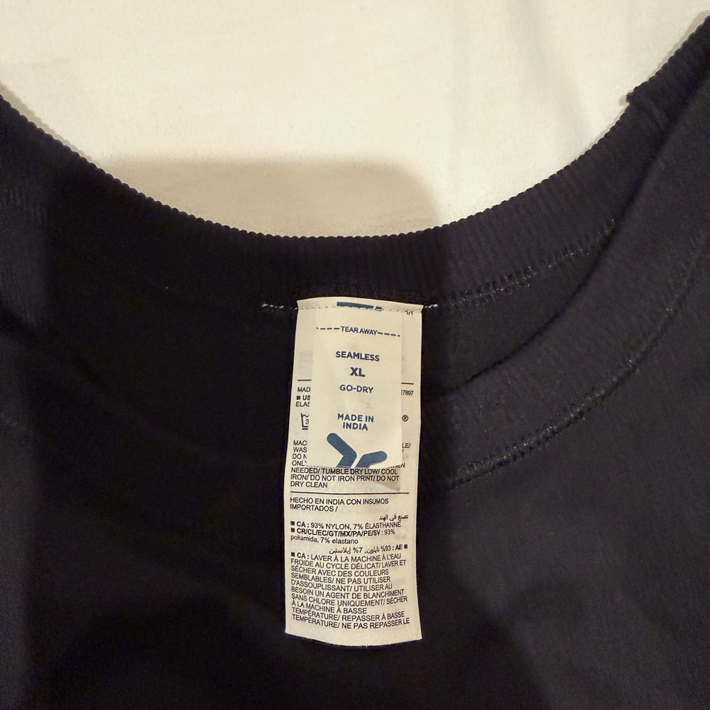 Black Ribbed Tank Top - Picture 2 of 3